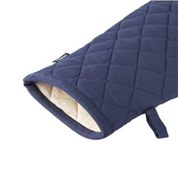 Прихватка-варежка из хлопка темно-синего цвета из коллекции Essential, 17,5х33 см