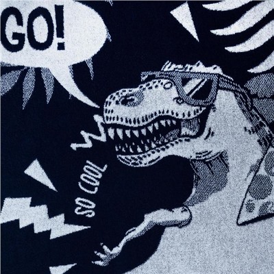 Полотенце махровое Этель T-rex, 70×130 см, 100% хлопок, 420 г/м²