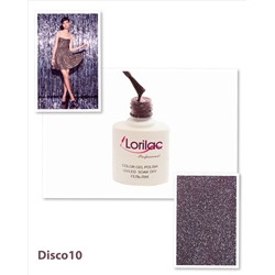 Гель лак Lorilac Professional Disco (светоотражающий) № 10 10 ml
