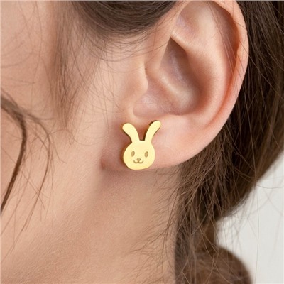 Серьги гвоздики «Зайчики»