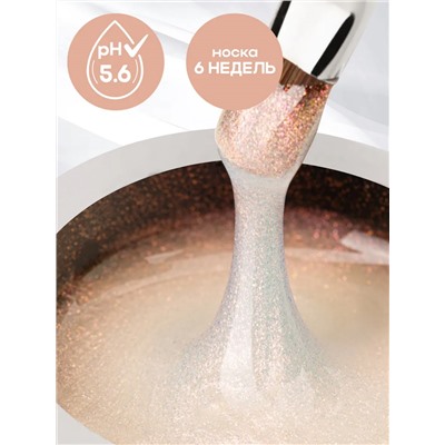 Manita Professional Гель моделирующий для ногтей с хлопьями юки / Builder Gel Euphoria №02, 15 мл