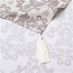 Дорожка на стол Этель Classic 40×149 см, 100% хлопок, рогожка 186 г/м², серая