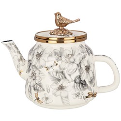 ЧАЙНИК ЭМАЛИРОВАННЫЙ AGNESS, СЕРИЯ ЯБЛОНЕВЫЙ САД, 1,0Л ПОДХОДИТ ДЛЯ ИНДУКЦИОН.ПЛИТ