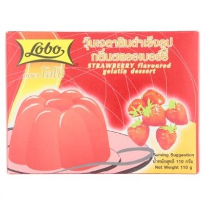 Десерт из клубники - желе Lobo 110 грамм