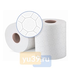 Бумажное полотенце BELUX PRO, 2 сл., 150 метров, с тиснением соты, втулка