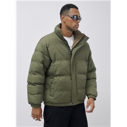 Куртка двухсторонняя мужская молодежная зимняя хаки цвета 25311K