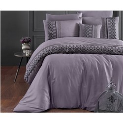 Сатиновое Постельное белье Евро 2 сп. V.I.P Moonlıght SATIN First Choice