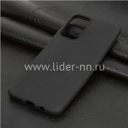 Задняя панель для Xiaomi  POCO M4 Pro Силикон матовый (черная)