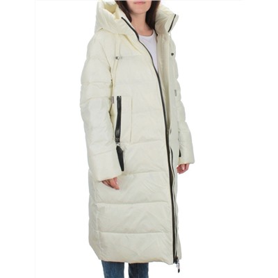 H-2208 WHITE Пальто зимнее женское (200 гр .холлофайбер)