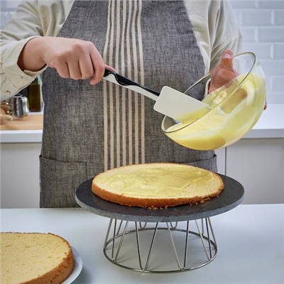 GUBBRÖRA Скребок для теста, черный/белый