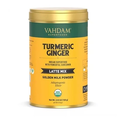 Смесь латте из Куркумы и Имбиря (100 г), Turmeric Ginger Latte Mix, произв. VAHDAM
