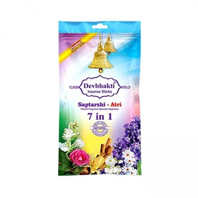 Набор ароматических палочек 7 в 1 (145 шт), Devbhakti Incense Sticks Saptarshi - Atri 7 in 1, произв. Pitambari