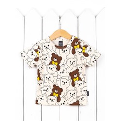 Футболка для мальчика Baby Boom Ф88/15-И я728 Мишки на бежевом