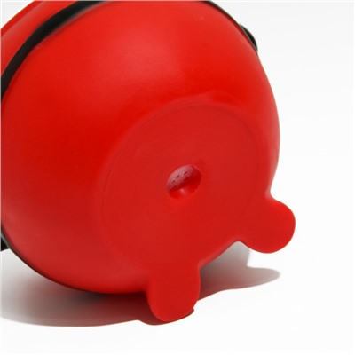 Шар пищащий для собак «Веселый Дед Мороз», виниловый, 8.5×8 см