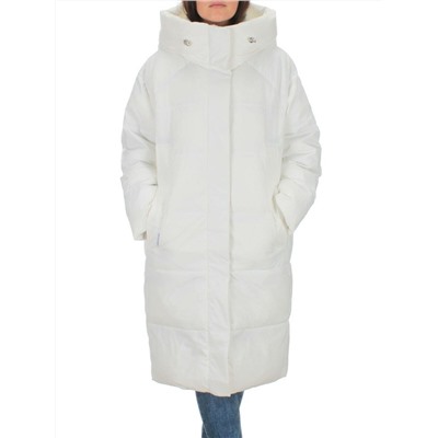 22369 WHITE Пальто зимнее женское (200 гр. холлофайбера)