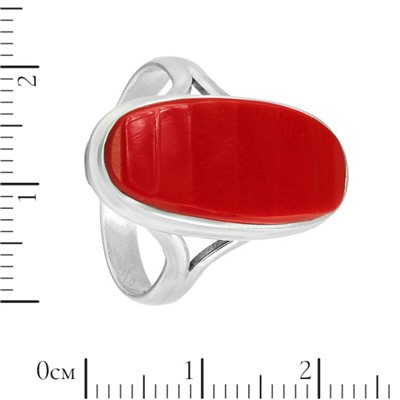 Кольцо 'Лонг' с им коралла ИАКС.313-КЛ-2