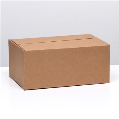 Коробка складная, бурая, для упаковки, хранения и переезда, 35×23.5×15 см