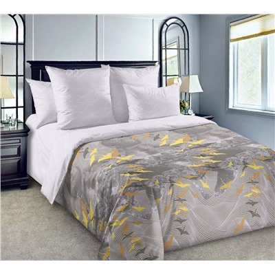 Ткань перкаль Премьер / Солнечные птицы 2 (основа)