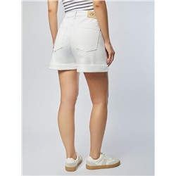 Шорты из эластичного денима