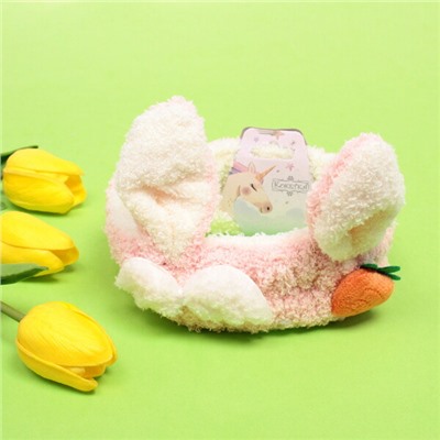 Повязка на голову "Little bunny- Lucky", микс 4 цвета, 20*6 см (подвес Единорожек)
