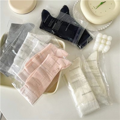 Spring and summer Ladies Packing socks hollowed out JK socks inS Japanese miu ballet sweet cotton cotton mid -cylinder female socks