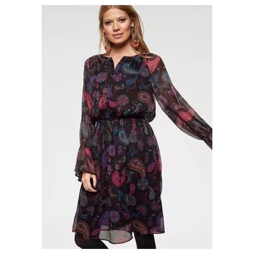 Kleid Платье Размер 44-46 нем, Цвет schwarz bedr, Производитель Aniston CASUAL