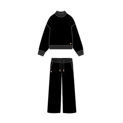 Комплект для девочки: джемпер, брюки