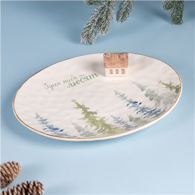 БЛЮДО ОВАЛЬНОЕ КОЛЛЕКЦИЯ "CHALET" 30*24,5*6,5 СМ