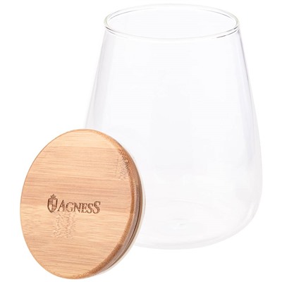 ЕМКОСТЬ ДЛЯ ПИЩЕВЫХ ПРОДУКТОВ AGNESS "NATIVE" D=11,5СМ  H=14,2 СМ, 900 МЛ