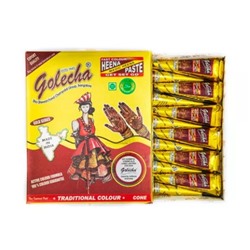 Мехенди: бордовая хна для рисования (12 кон), Golecha Meroon, произв. Golecha