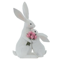 GAEM Фигурка декоративная "Зайцы", L22 W12 H33 см