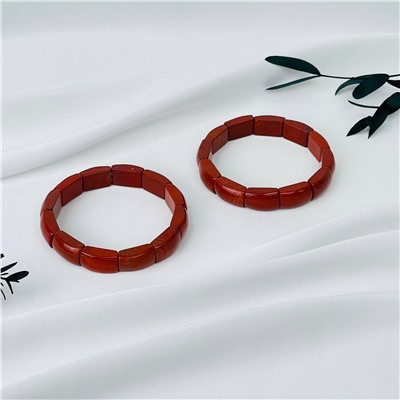 Радуга Самоцветов Браслет из кирпичной Яшмы