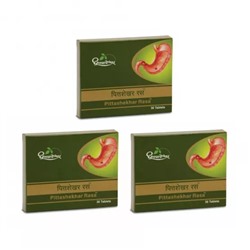 Набор Питташекхар Раса (3 x 30 таб), Pittashekhar Rasa Set, произв. Dhootapapeshwar