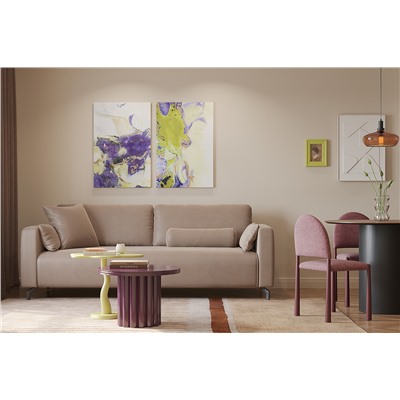 Столик кофейный Vivlend, Ø57 см, ночная слива