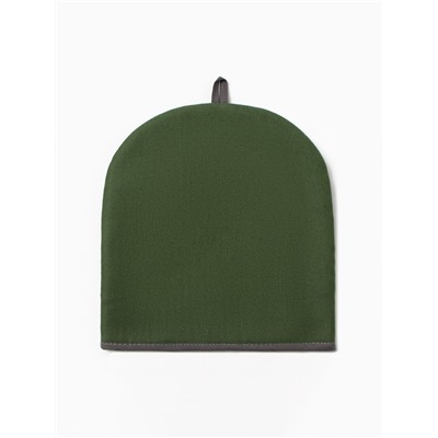 Грелка на чайник Этель Home collection green 28×28 см, 56% лён, 44% хлопок