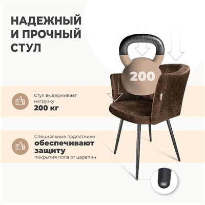 Обеденная группа SHT-DS316
                        дуб беленый / черный муар / милк