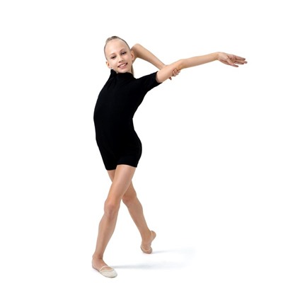 Купальник для гимнастики и танцев Grace Dance, р. 28, цвет чёрный