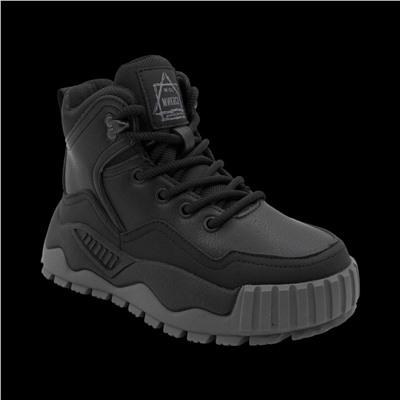 Ботинки на меху LM1100-3-1 черные