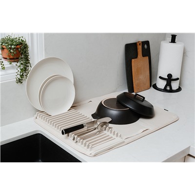 Коврик для сушки посуды Udry, 46х61 см, экрю