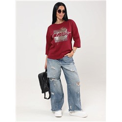 Футболка Хоста бордовый ИвК