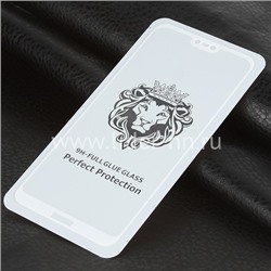 Защитное стекло на экран для Huawei P20 Lite 5-10D (без упаковки) белое