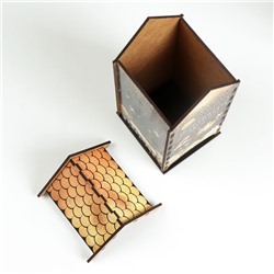 Чайный домик новогодний «Чёрное золото», 20×10.5×9.5 см