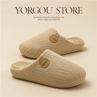 Slippers, demi-season non-slip keep warm footwear indoor