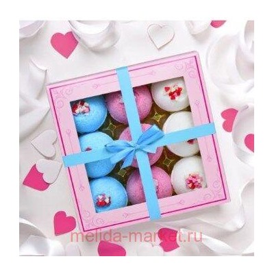 Лаборатория Катрин Набор бурлящих шаров Candy bath bar Love&Candy 9*40г 18050