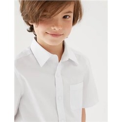 2pk Boys' Cotton Regular Fit School Shirts (2-18 Yrs)