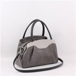 Сумка 477 мульти итальянский серо-черный
