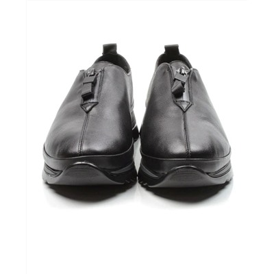 03-5019 BLACK Полуботинки женские (натуральная кожа)