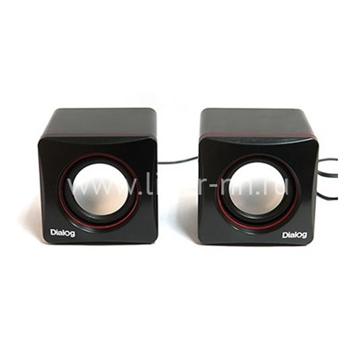 Акустические колонки DIALOG Colibri AC-04UP 2.0, 6Вт, черно-красные