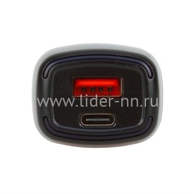 АЗУ 1 USB выход + Type-C (PD 3.0) 20W Quick Charge (5V-4.0A/9V-2.0A/12V-1.5A) MAIMI CC119 (черный)