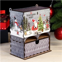 Чайный домик «Новогодних чудес», 20×15×8.5 см